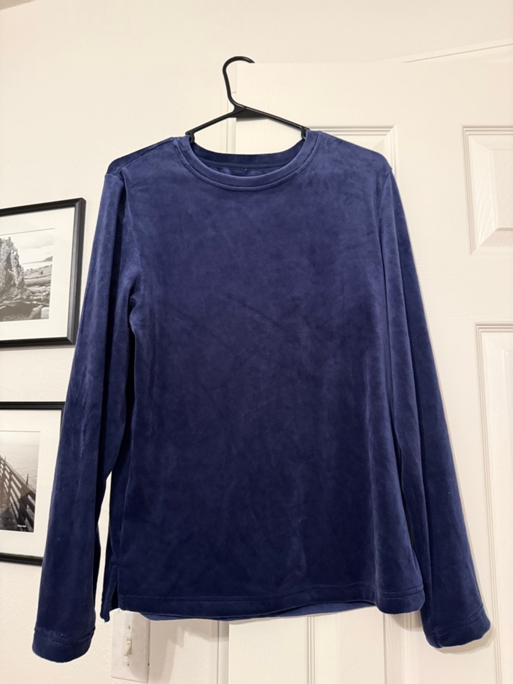 UGG Navy Plush Crewneck Pullover
